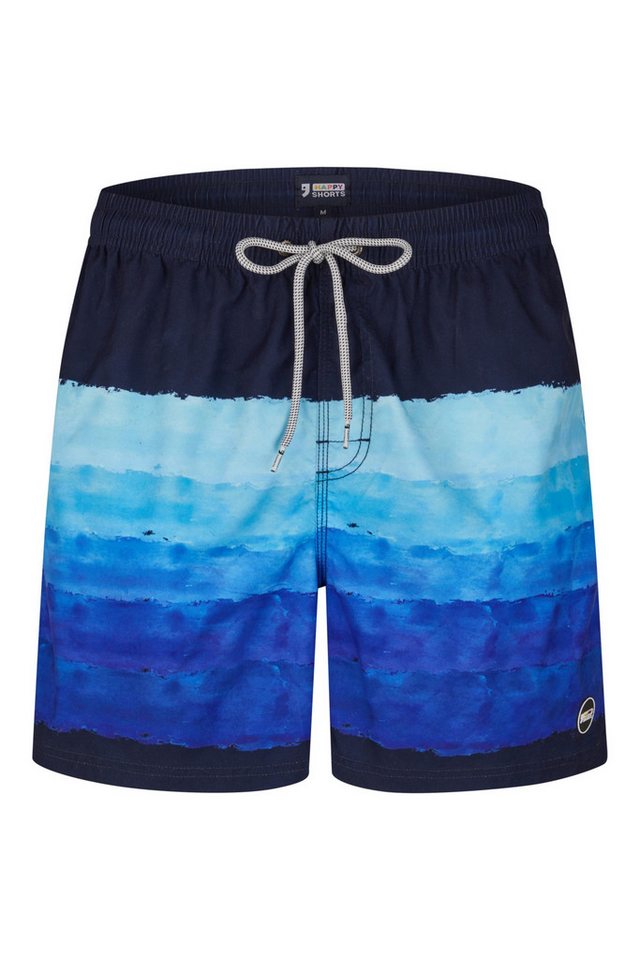 HAPPY SHORTS Badehose HAPPY SHORTS Herren Badeshorts Strandshort Meeresfarben S - XXL von HAPPY SHORTS