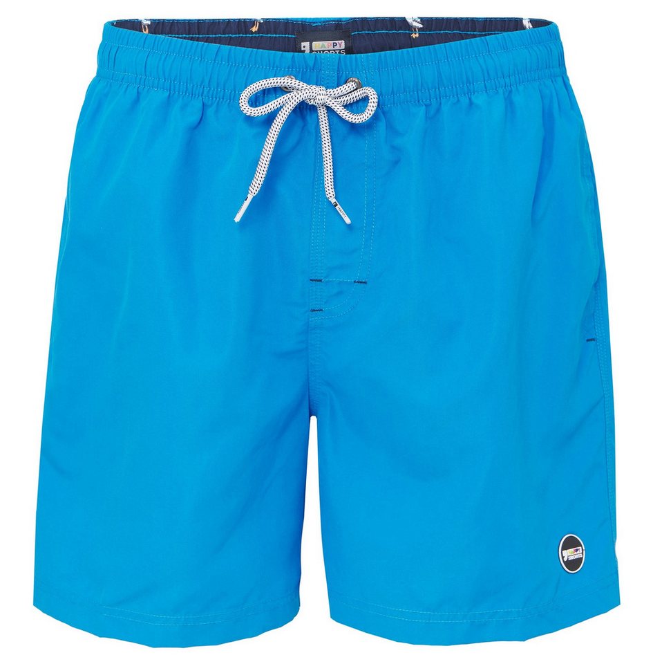 HAPPY SHORTS Badehose HAPPY SHORTS Herren Badeshorts Strandshorts Blau Boardshort S - XXL von HAPPY SHORTS