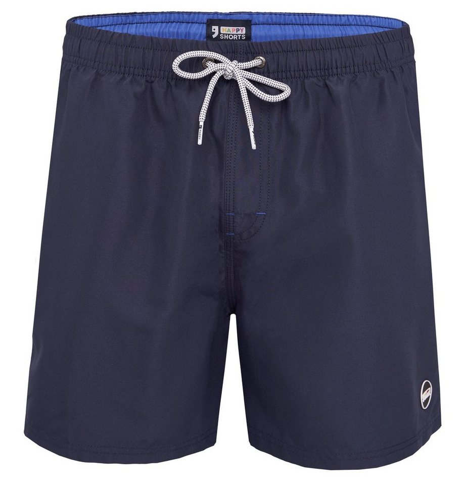 HAPPY SHORTS Badehose HAPPY SHORTS Herren Badeshorts Strandshorts Navy Basic S - XXL von HAPPY SHORTS