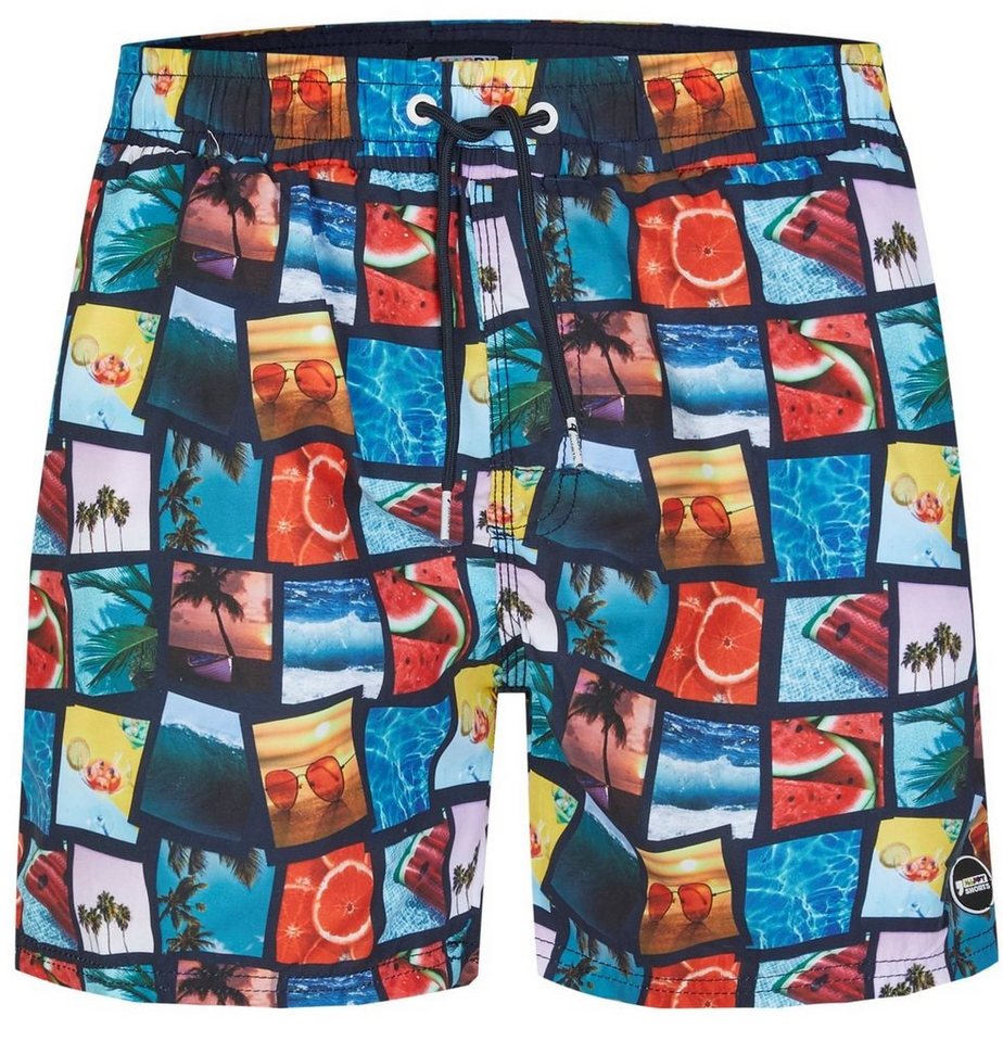 HAPPY SHORTS Badehose HAPPY SHORTS Herren Badeshorts Strandshorts Shorts Foto - Photo Collage S - XXL von HAPPY SHORTS