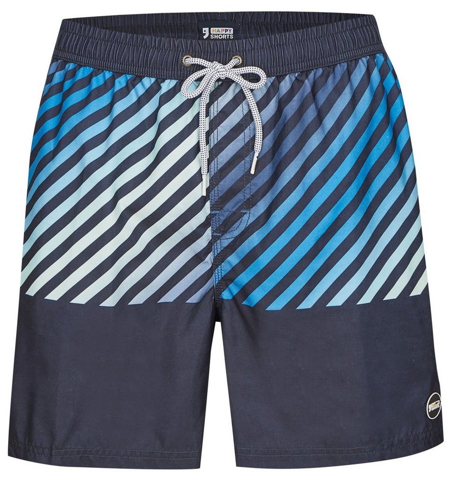 HAPPY SHORTS Badehose HAPPY SHORTS Herren Badeshorts Strandshorts Shorts Streifen Stripes S - XXL von HAPPY SHORTS