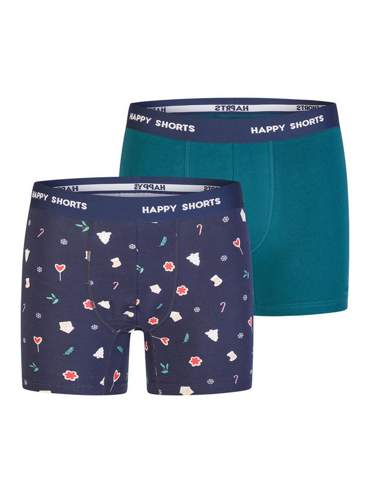 HAPPY SHORTS Boxer Christmas (2-St) Boxershorts, Unterhose, Boxerbriefs von HAPPY SHORTS