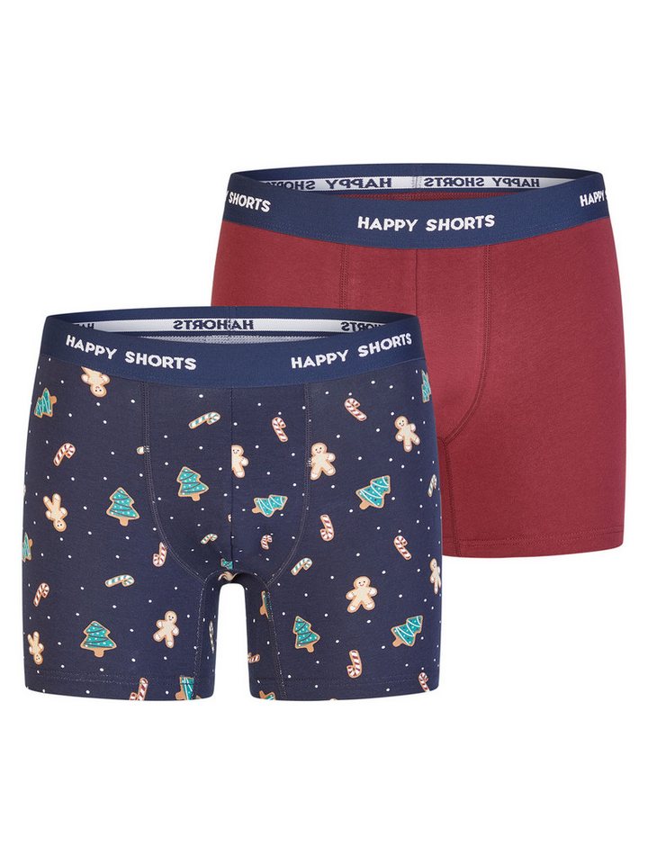 HAPPY SHORTS Boxer Christmas (2-St) Boxershorts, Unterhose, Boxerbriefs von HAPPY SHORTS