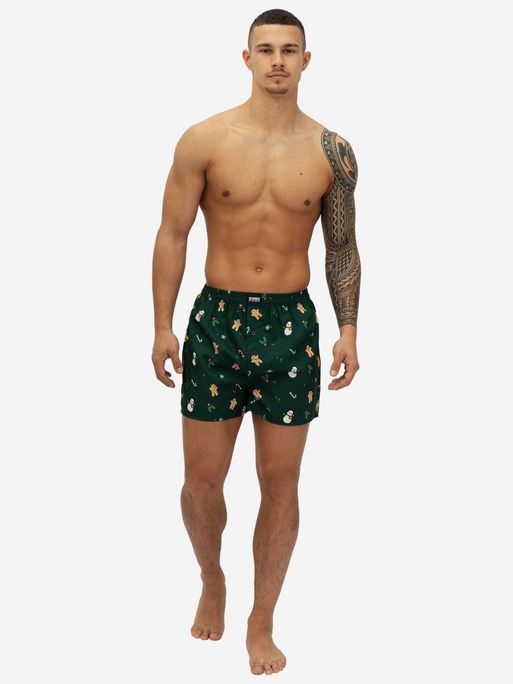 HAPPY SHORTS Boxer Christmas (3-St) Boxershorts, Unterhose, Boxerbriefs von HAPPY SHORTS