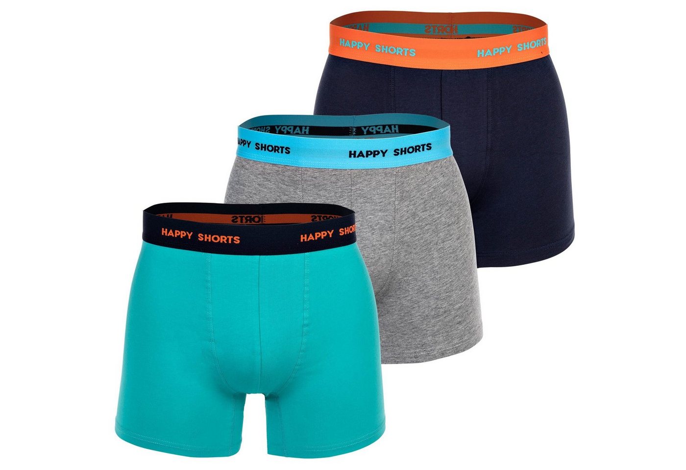 HAPPY SHORTS Boxer Herren Boxershorts, 3er Pack - Retro Jersey von HAPPY SHORTS