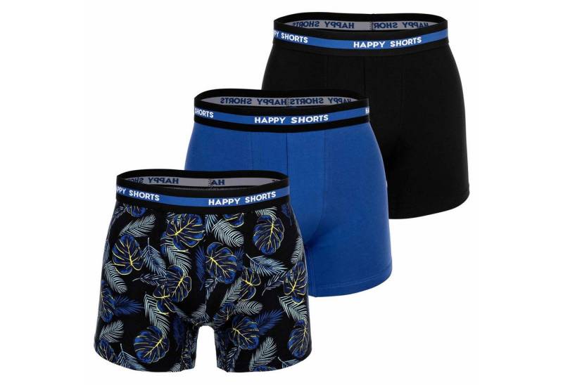 HAPPY SHORTS Boxer Herren Boxershort 3er Pack Baumwolle (Packung, 3er Pack) von HAPPY SHORTS