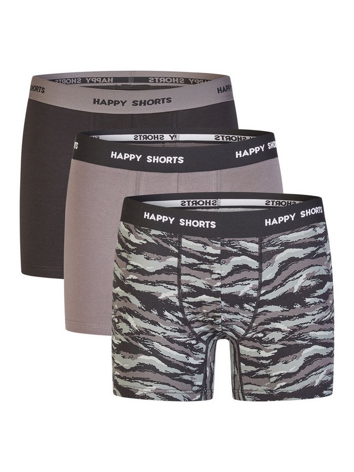 HAPPY SHORTS Boxer Jersey (3-St) Boxershorts, Herren Unterhose von HAPPY SHORTS