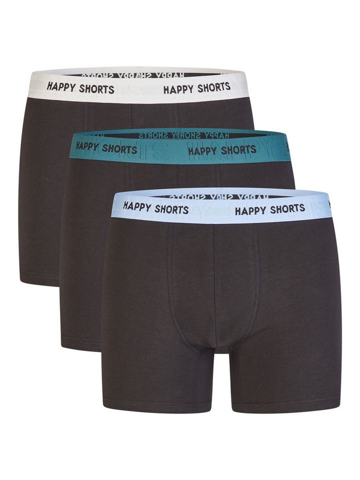 HAPPY SHORTS Boxer Jersey (3-St) Boxershorts, Herren Unterhose von HAPPY SHORTS