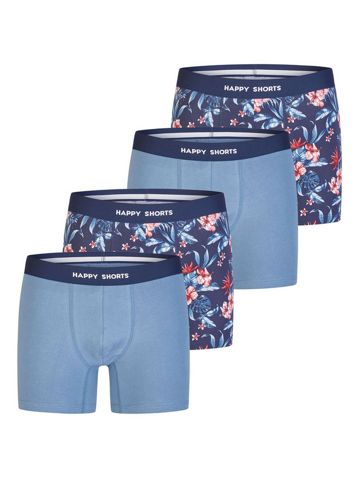 HAPPY SHORTS Boxer Jersey (4-St) Boxershorts, Herren Unterhose von HAPPY SHORTS