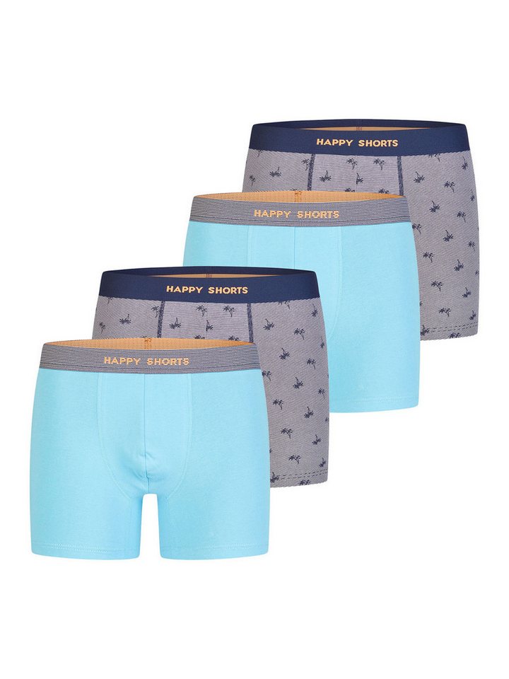 HAPPY SHORTS Boxer Jersey (4-St) Boxershorts, Herren Unterhose von HAPPY SHORTS