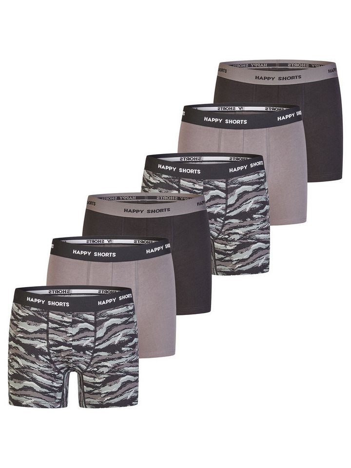 HAPPY SHORTS Boxer Jersey (6-St) Boxershorts, Herren Unterhose von HAPPY SHORTS