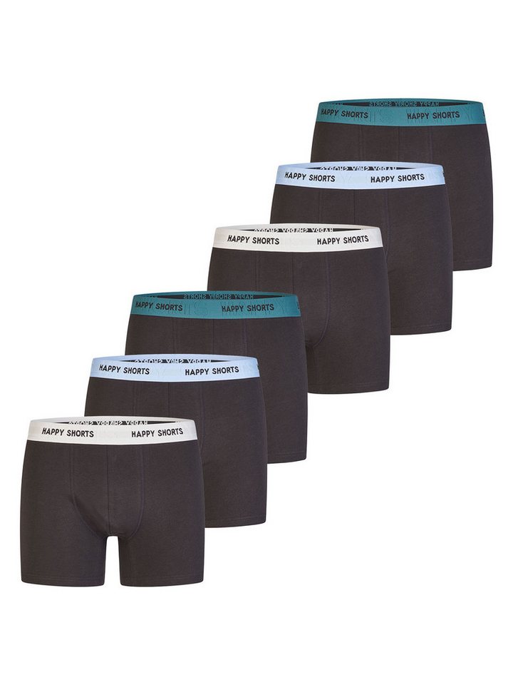 HAPPY SHORTS Boxer Jersey (6-St) Boxershorts, Herren Unterhose von HAPPY SHORTS