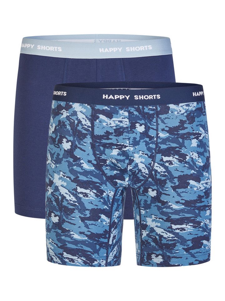 HAPPY SHORTS Boxer Jersey Long (2-St) Boxershorts, Herren Unterhose von HAPPY SHORTS