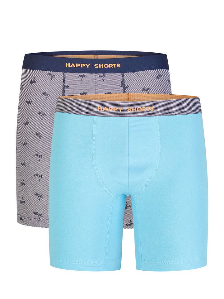 HAPPY SHORTS Boxer Jersey Long (2-St) Boxershorts, Herren Unterhose von HAPPY SHORTS