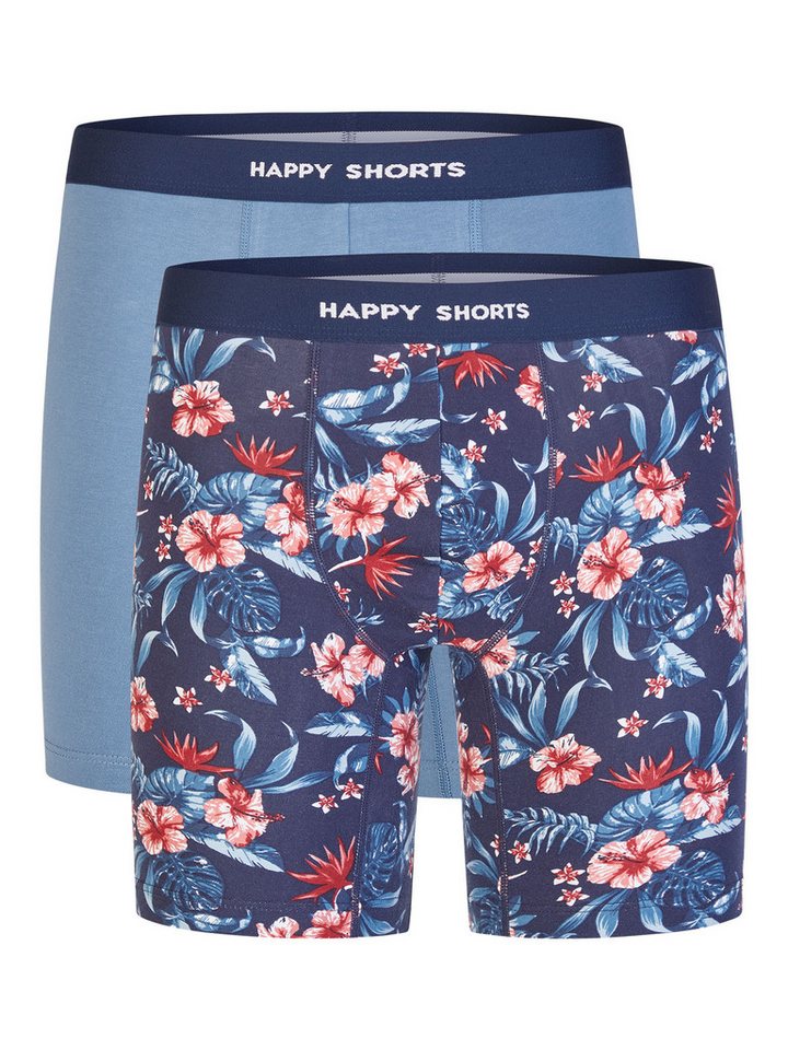 HAPPY SHORTS Boxer Jersey Long (2-St) Boxershorts, Herren Unterhose von HAPPY SHORTS