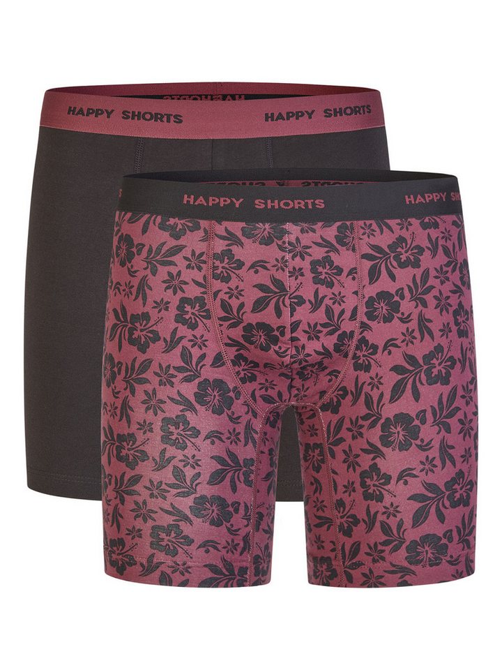 HAPPY SHORTS Boxer Jersey Long (2-St) Boxershorts, Herren Unterhose von HAPPY SHORTS