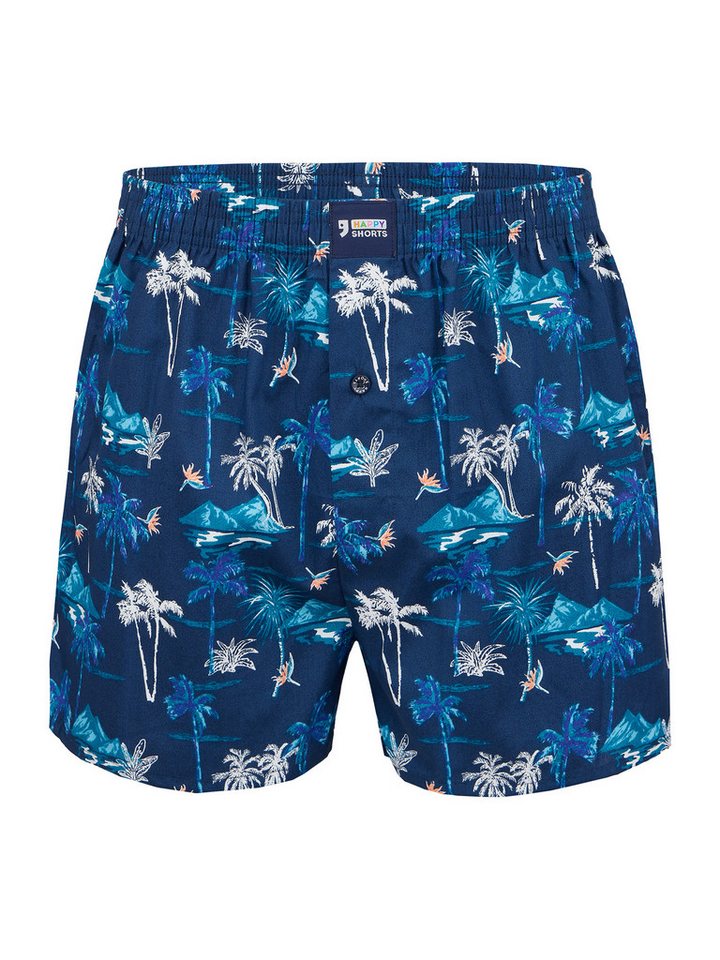 HAPPY SHORTS Boxer Motives Island American Boxershort Baumwolle Trunk Loose Fit von HAPPY SHORTS