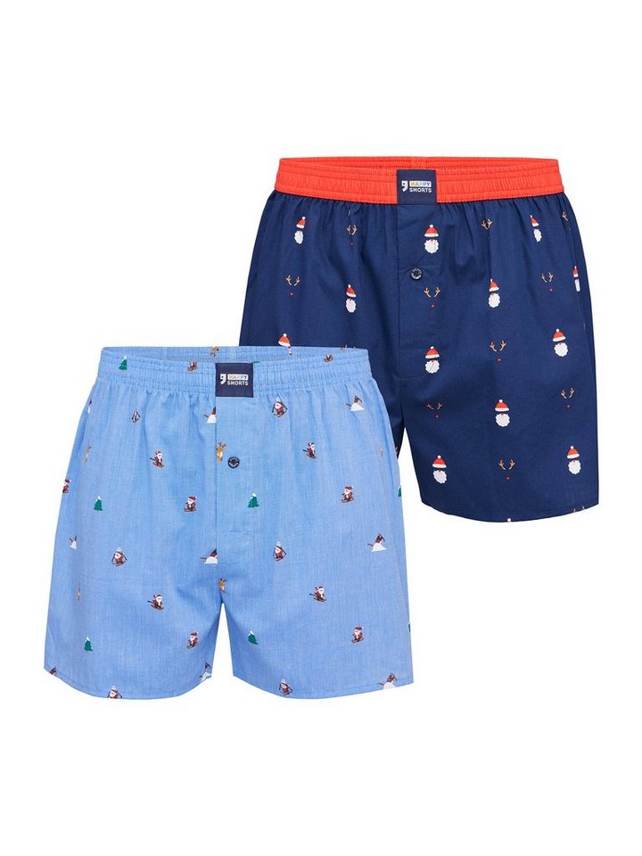 HAPPY SHORTS Boxer XMAS (2-St) unterhose unterwäsche boxershort von HAPPY SHORTS