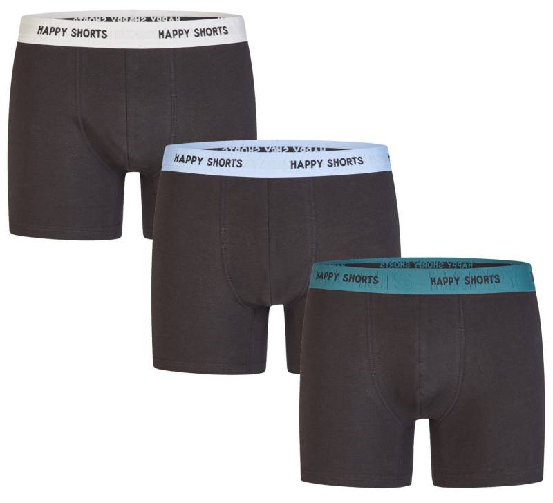 HAPPY SHORTS Boxershorts 3er Pack Herren Pants Boxershorts von HAPPY SHORTS