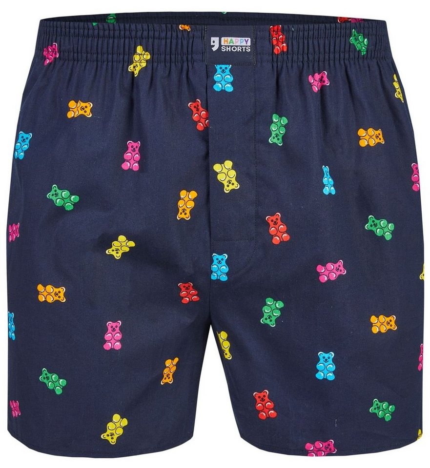 HAPPY SHORTS Boxershorts Happy Shorts Herren american Boxer Boxershorts Shorts Webboxer Gummibären - Gummi Bears (1-St) von HAPPY SHORTS