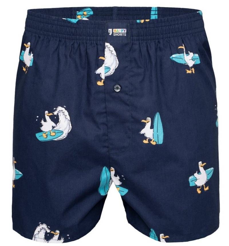 HAPPY SHORTS Boxershorts Happy Shorts Herren american Boxer Boxershorts Shorts Webboxer Surfing Seagull (1-St) von HAPPY SHORTS