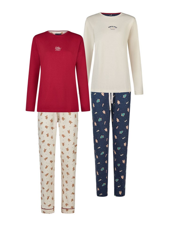 HAPPY SHORTS Pyjama Christmas (2 tlg) Schlafanzug, Pyjama Set, Nachtwäsche von HAPPY SHORTS