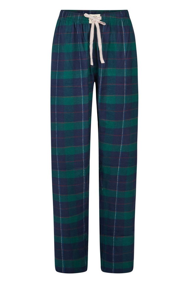 HAPPY SHORTS Pyjama HAPPY SHORTS Damen Flanell Schlafanzughose Homewear X-MAS Grün Kariert von HAPPY SHORTS