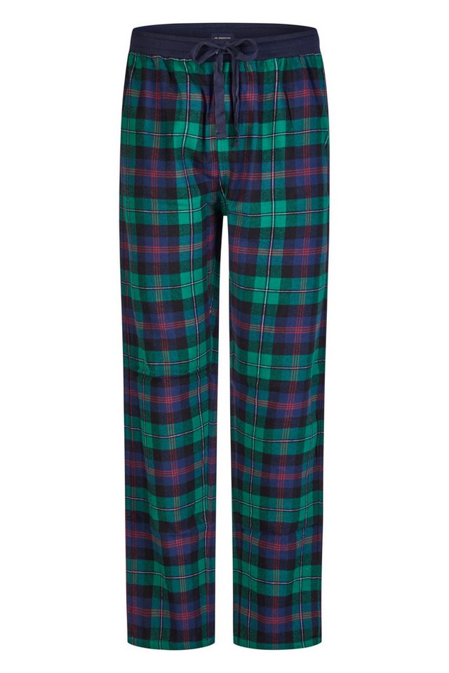 HAPPY SHORTS Pyjama HAPPY SHORTS Herren Flanell Pyjamahose Homewear X-MAS Grün Kariert von HAPPY SHORTS