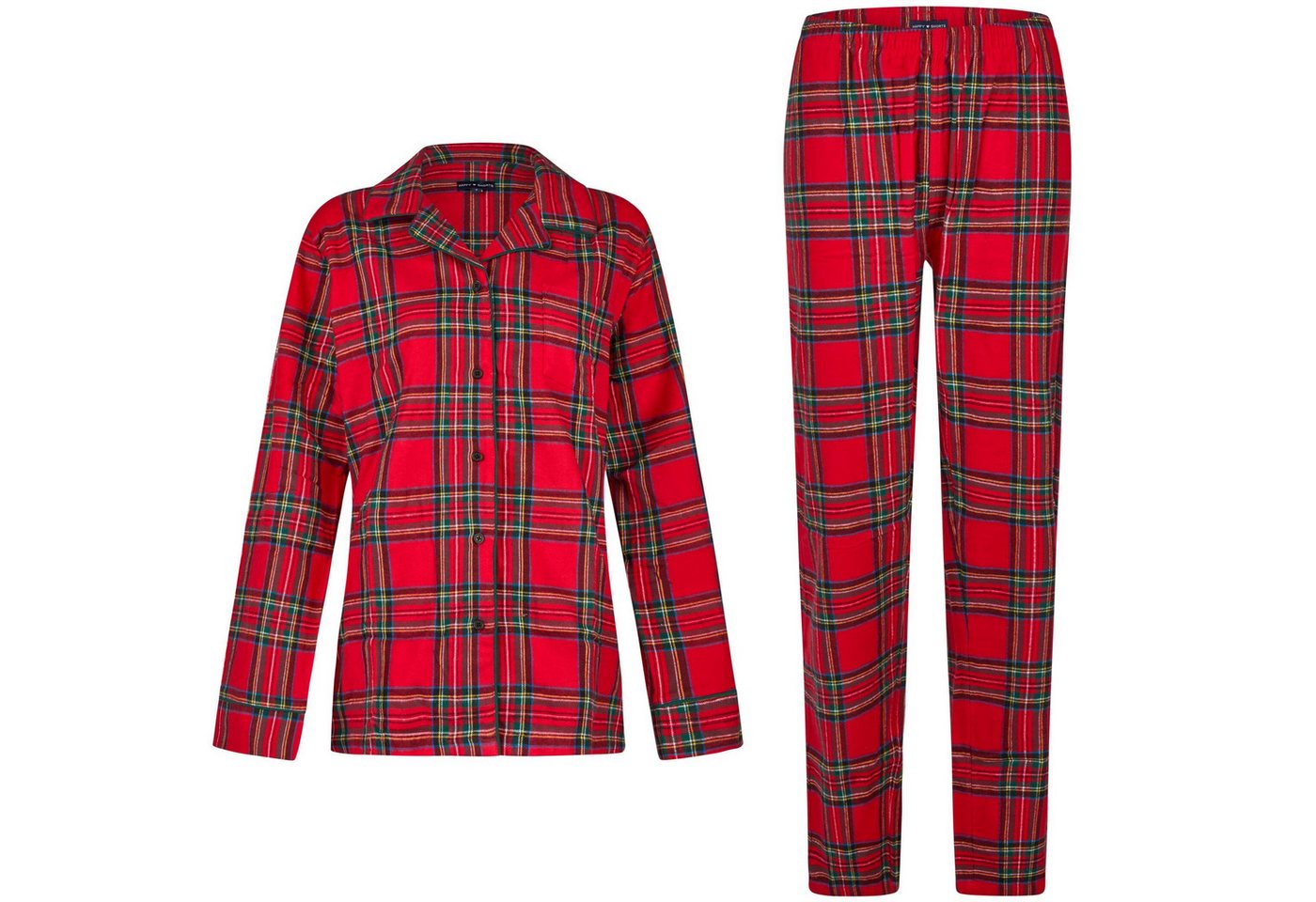HAPPY SHORTS Pyjama Happy Shorts Damen Flanell Pyjama Schlafanzug Homewear XMAS Rot HAPPY SHORTS Pyjama Happy Shorts Damen Flanell Pyjama Schlafanzug Homewear XMAS Rot von HAPPY SHORTS