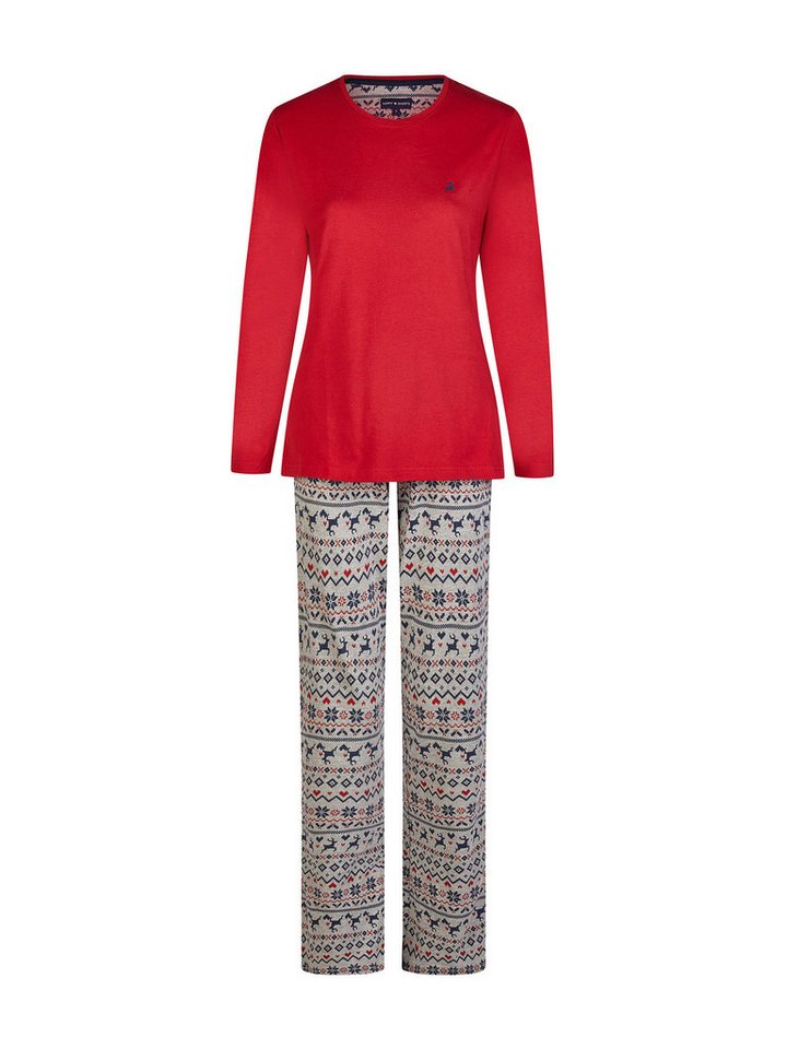 HAPPY SHORTS Pyjama XMAS (2 tlg) Norway Print Schlafanzug Weihnachten Loungewear von HAPPY SHORTS