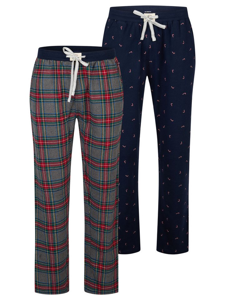 HAPPY SHORTS Pyjamahose Christmas (2-tlg) Schlafhose, Nacht Hose, Loungehose von HAPPY SHORTS