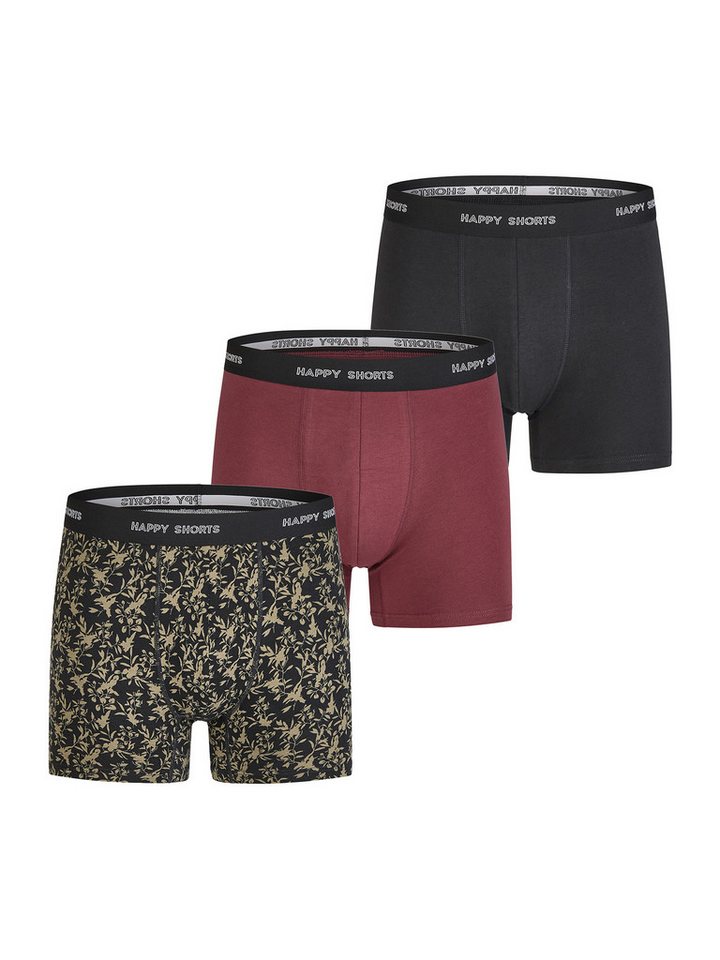 HAPPY SHORTS Retro Pants Jersey (3-St) Retro-Boxer Retro-shorts unterhose von HAPPY SHORTS