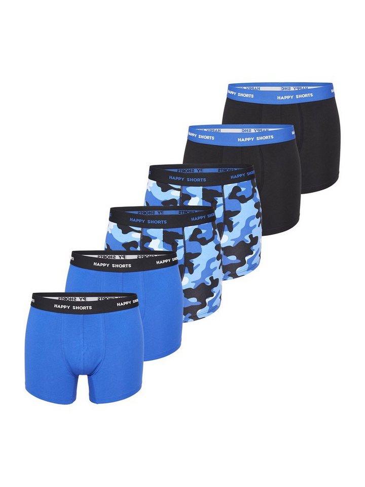 HAPPY SHORTS Retro Pants Jersey (6-St) Retro-Boxer Retro-shorts unterhose von HAPPY SHORTS