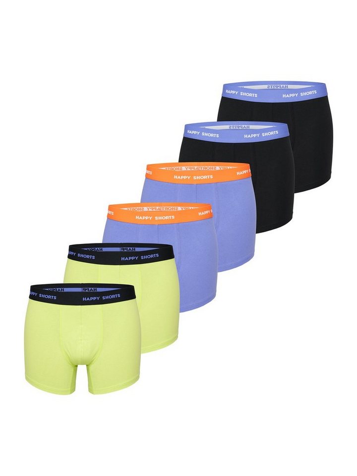 HAPPY SHORTS Retro Pants Jersey (6-St) Retro-Boxer Retro-shorts unterhose von HAPPY SHORTS