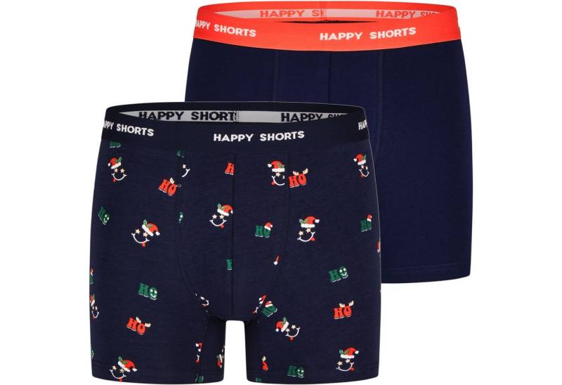 HAPPY SHORTS Trunk 2 Happy Shorts Jersey Trunk Herren Boxershorts Boxer HoHoHo (1-St) von HAPPY SHORTS