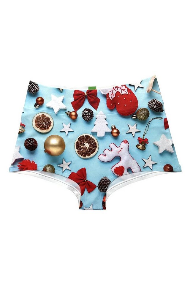 HAPPY UNDIES Taillenslip Time For Christmas Highwaist HU0059R von HAPPY UNDIES