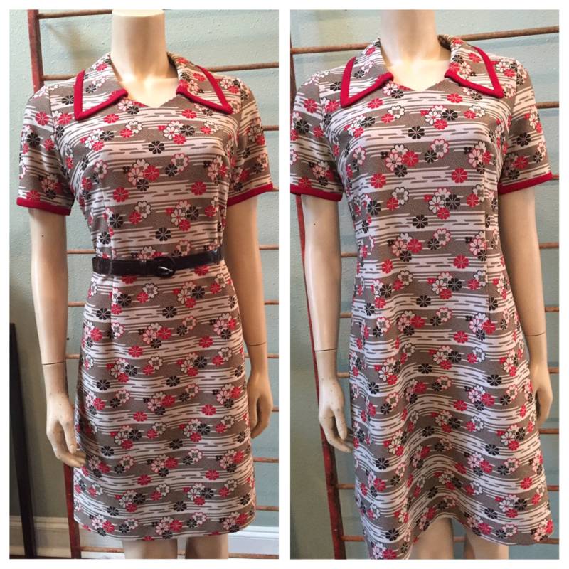 Süßes Vintage 70Er Jahre Kleid Von City Scene/Medium Süßes Vintage 70Er Jahre Kleid Von City Scene/Medium von HAPPYClothesdesigns