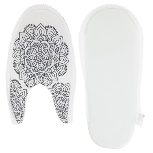 HAPPYFEET SLIPPERS Happy Feet Printed Zlipperz, Mandala Printed Zlipperz, 10.5-12.5 Women/9.5-11.5 Men von HAPPYFEET SLIPPERS