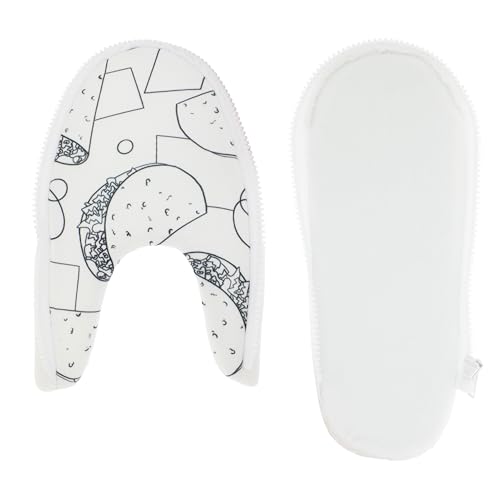 HAPPYFEET SLIPPERS Happy Feet Printed Zlipperz, Taco Printed Zlipperz, 10.5-12.5 Women/9.5-11.5 Men von HAPPYFEET SLIPPERS