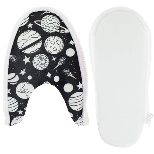 HAPPYFEET SLIPPERS Happy Feet Printed Zlipperz, Universe Printed Zlipperz, 10.5-12.5 Women/9.5-11.5 Men von HAPPYFEET SLIPPERS