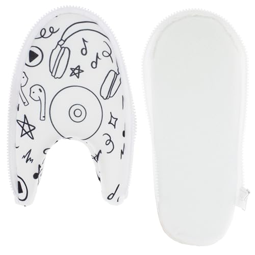 HAPPYFEET SLIPPERS Happy Feet Printed Zlipperz, Zlipperz mit Musikdruck, 4-5 Women/3-4 Men von HAPPYFEET SLIPPERS