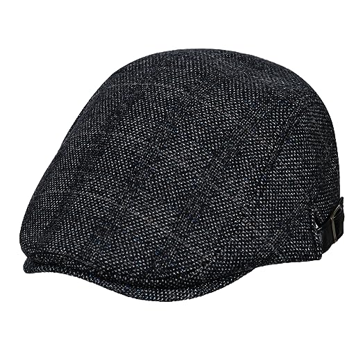 HAPPYPOP Schirmmütze Herren Schiebermütze Driving Cabbie Jagd Flatcap Newsboy Cap Gatsby Herren Hut Barett Schlägermütze Schiebermütze Herren Warm Komfortabel Winter von HAPPYPOP