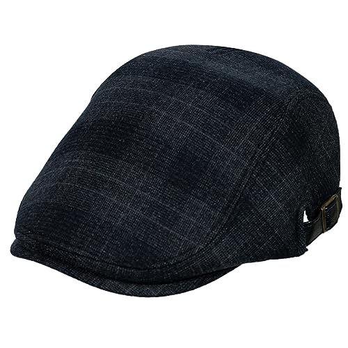 HAPPYPOP Schirmmütze Herren Schiebermütze Driving Cabbie Jagd Flatcap Newsboy Cap Gatsby Herren Hut Barett Schlägermütze Schiebermütze Herren Warm Komfortabel Winter von HAPPYPOP