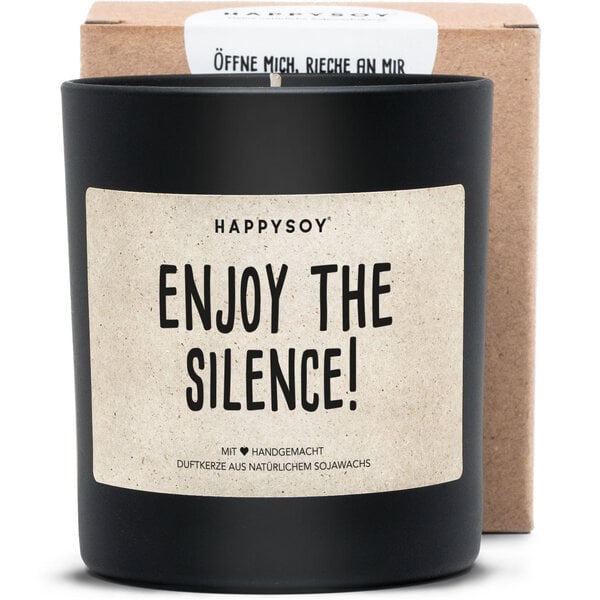 HAPPYSOY Kerze Enjoy the silence! von HAPPYSOY