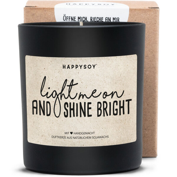 HAPPYSOY Kerze Light me on and shine bright! von HAPPYSOY