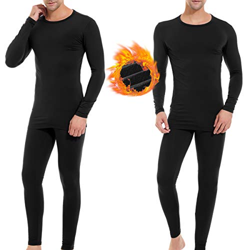 HAPYWER Herren Thermounterwäsche Set Atmungsaktiv Funktionsunterwäsche Lange Thermowäsche mit Hot Warm Base Layer für Ski Winter sport von HAPYWER