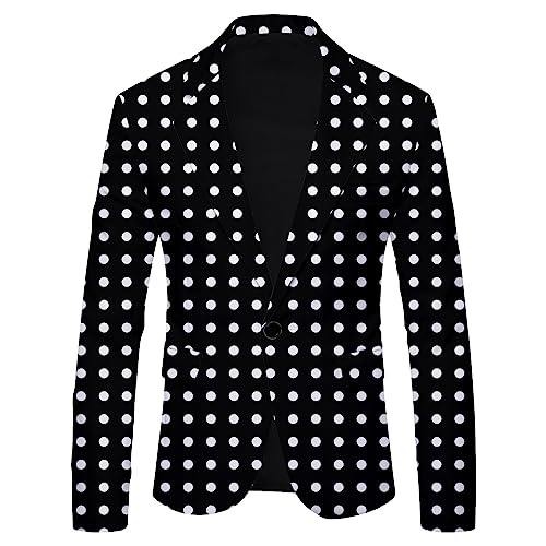 2023 Polka Dot Leopard Print Casual Britische Mode Slim Fit Anzug Herren Jacke Mantel Herren Sportlich Anzüge & Sakkos Für Herren von HAQUOS