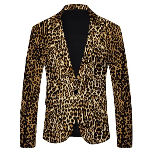 2023 Polka Dot Leopard Print Casual Britische Mode Slim Fit Anzug Herren Jacke Mantel Herren Sportlich Anzüge & Sakkos Für Herren von HAQUOS