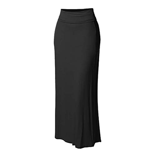 Comfortrock Maxi Lady Nähte Feste Lange Taille Frauen Hoher Bodycon Rock Piercing Banane Weltall Turtle Saugnäpfe Mittelalter Und Bluse von HAQUOS