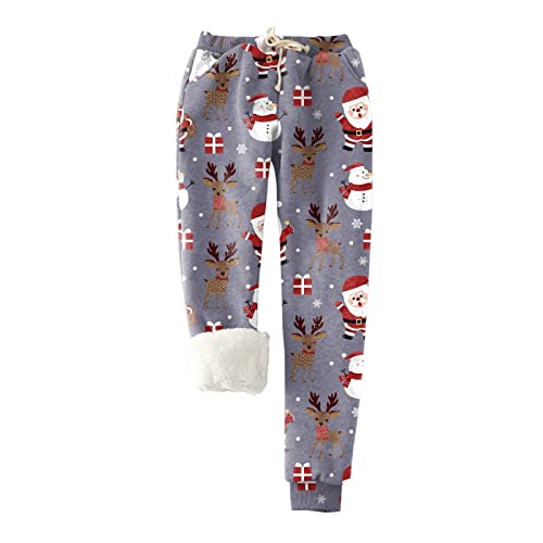 HAQUOS Damen Leggings Weihnachten - Freizeithose Luftig Einzigartig Festivalkleidung Norweger mit Weihnachtsmotiven Bauchweg Hose Elastisch Damen Thermoleggings Laufhose Festliche Geschenk Mädchen von HAQUOS